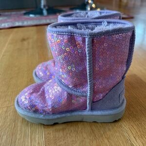 Sequins Ugg girls boot size 11